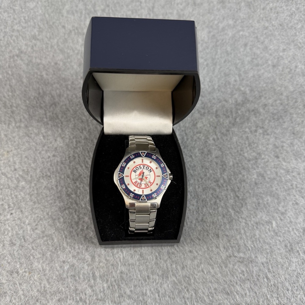Vintage Danbury Mint Boston Red Sox MLB Watch Stainless Steel w/ Box